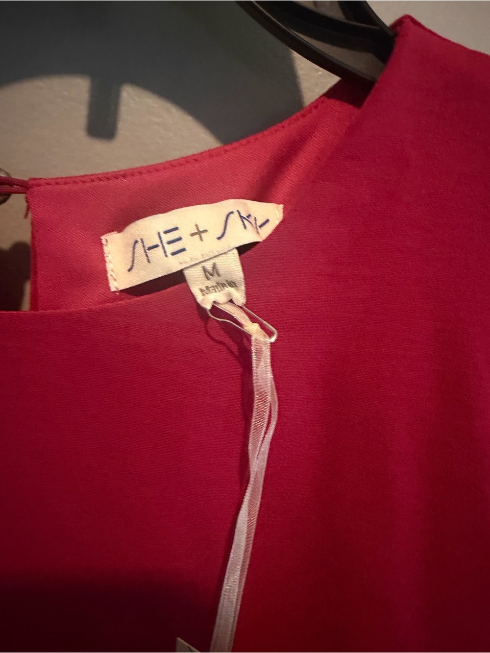 She + Sky Raspberry Long-Sleeve Ruffle Mini Dress - Picture 2 of 3